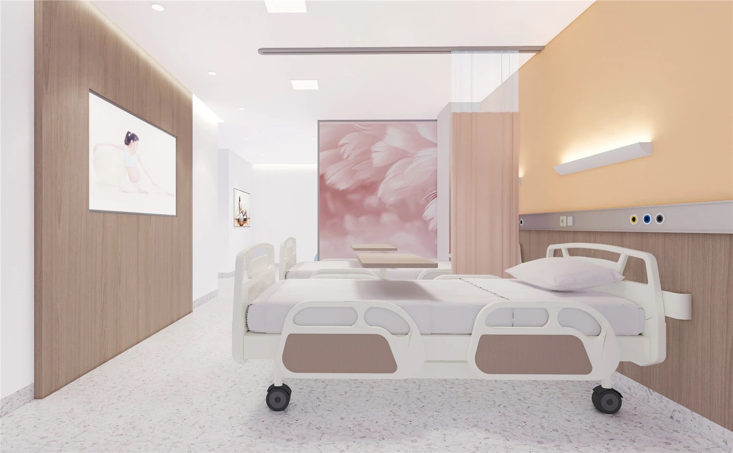 【醫(yī)院案例】婦產(chǎn)醫(yī)院這樣設(shè)計(jì)，簡而不失其華！(圖2)